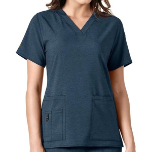 Nouveaux ensembles de gommage unisexe Cross-Flex Media mélanges de coton Logo personnalisé pour l'uniforme de travail d'infirmière d'hôpital pour animaux de compagnie - Product Image 2