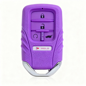 WJMレッドシリコンカーキーフォブカバーALFA ROMEO STELVIO SUV 2023用ビジネススタイル保護ケース5ボタン傷防止リモコン - Product Image 1