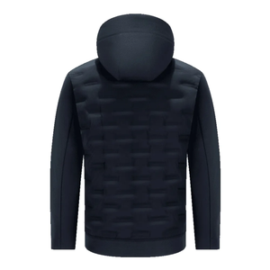 Veste d'hiver matelassée pour homme de haute qualité, col montant en toile, imperméable, séchage rapide, logo frontal - Product Image 2