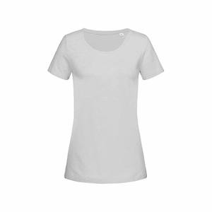 100% High Quality <b>White</b> Color Clothing Customized Summer O Neck Wholesale Short Sleeves <b>T</b>-<b>shirt</b> for <b>Womens</b> From Bangladesh - Product Image 6