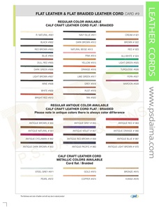 Cordon en cuir véritable pour chèvre, vêtement plat, - Product Image 3