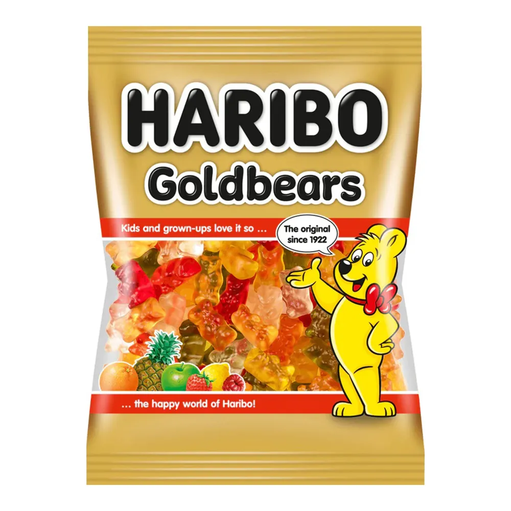 Golden Gummy Bears, Gummy Bears Kualitas Tinggi, Bentuk Permen Lembut, Turki, Harga Terbaik, Diskon Besar, 80 G