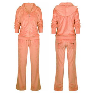 Survêtement en velours respirant et à séchage rapide pour femmes en plusieurs couleurs Top tendance Survêtement en velours à manches longues pour femmes - Product Image 6