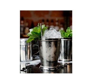 Bonne tasse Julep argentée et dorée en acier inoxydable Mint Julep Cup pour le fabricant de Kentucky Derby Julep Cup - Product Image 6