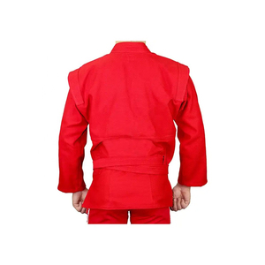 ชุดเครื่องแบบ Sambo สำหรับผู้ชายชุดเครื่องแบบศิลปะการต่อสู้ผ้าฝ้าย100% พร้อมเข็มขัด Sambo - Product Image 6