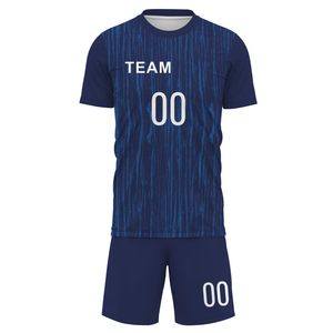 Conjuntos de equipo completo de entrenamiento de alta calidad, uniformes de fútbol sublimados con número de logotipo personalizado, camisetas y camisetas transpirables para adultos - Product Image 2