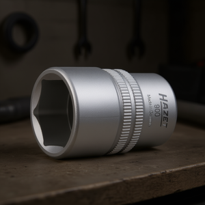 Hazet 1/2'' 6-Point Square <b>Socket</b> with Traction Profile and Knurling - Product Image 3