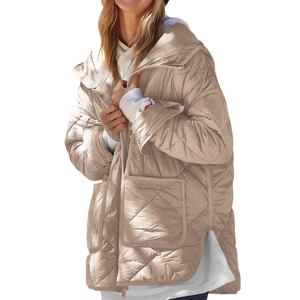 Best Quality <b>Material</b> Women Puffer Jacket Breathable Quality As Custom Demand for Outdoor Wear Jackets with Your Custom logo - Product Image 1