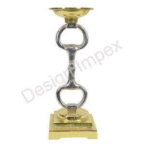 Silver and <b>Gold</b> Outstanding <b>Candle</b> Stand New Arrival Cast Aluminium Horse Shoe <b>Candle</b> Holders Set Available in 3 Different Sizes - Product Image 1