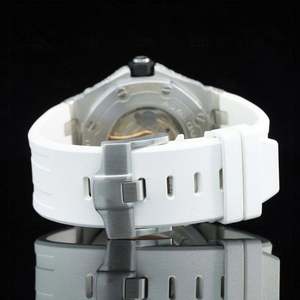Reloj Mecánico Unisex Briva Jewels, Esfera de Moissanita en Tono Oro Blanco, Caja de Acero Inoxidable de 41 mm, Resistente al Agua 30 bar, de Lujo - Product Image 4