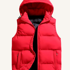 Veste matelassée personnalisée de haute qualité pour hommes grande taille OEM Gilet matelassé sans manches à fermeture éclair pour hommes - Product Image 1