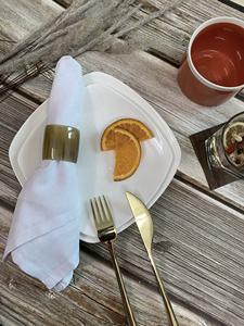 Porte-serviettes en corne de buffle, forme ronde, porte-serviettes pour hôtels de luxe, restaurants et tables de mariage, haute qualité - Product Image 6