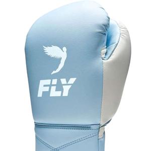 Guantes de Boxeo Fly Super Lace Pro X Azul Cielo para Entrenamiento y Combate, Diseño Personalizado, Guantes de Boxeo de Competición Fly - Product Image 4
