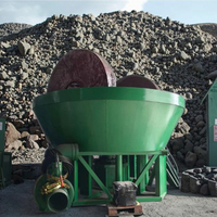 Broyeur à moulin à sec 1200 pour minerai d'or, idéal pour les petites exploitations minières, avec un taux de récupération élevé et une conception durable