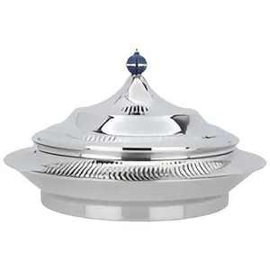 Gold & Silver Plated Royal Design and Durable the Perfect Metal Serving Round Casserole for Every Meal and Occasion - Product Image 2