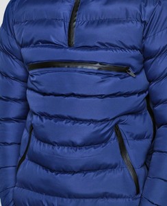 Blue Puffer Jackets High Street Style Veste moderne pour hommes Veste homme tendance et chaude pour l'hiver et les vêtements décontractés de tous les jours - Product Image 6