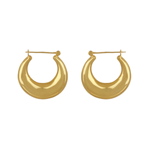 New Fashion Gold Plated Hoop <b>Earring</b> Brass Hoop <b>Earring</b> Collection For Women Fashion, Custom & Demi fine Jewelry Manufacturer - Product Image 3