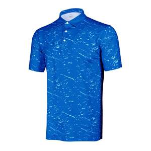 Camisetas de Golf Handee para Hombre en 6 Tonos de Azul y Blanco, 100% Poliéster, Tejido de Punto, Secado Rápido - Product Image 1