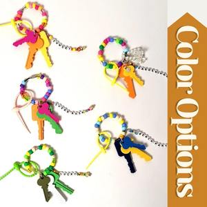 Porte-clés surdimensionné personnalisé avec nom, fait main, pour sac à dos, cadeau de rentrée scolaire, grand breloque de sac, accessoire de sac - Product Image 4