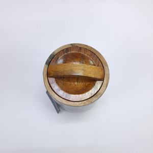 Tradebyd Pot à fruits secs en bois imprimé en émail hermétique élégant avec poignée incurvée - Product Image 3