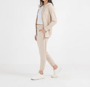 เสื้อฮู้ดแขนยาวโอเวอร์ไซส์สำหรับผู้หญิงเสื้อสเวตเชิ้ตมีฮู้ดสำหรับฤดูใบไม้ร่วง - Product Image 3