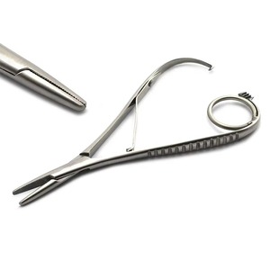 Porte-aiguilles manuel de haute qualité, pinces en acier inoxydable, outil de suture chirurgical, outil médical dentaire de précision, certifié CE - Product Image 2