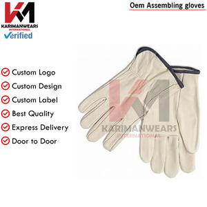 Gants en cuir de qualité supérieure en gros pour la protection industrielle, gants de travail OEM, cuir pleine fleur, livraison rapide dans le monde entier - Product Image 4
