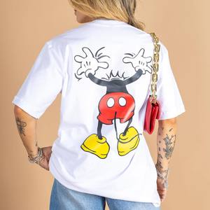 เสื้อยืดผ้าคอตตอนเทอร์รี่สำหรับผู้ชาย/ผู้หญิงลายพื้นใส่สบายและสบายทำจาก100% งานตามสั่ง - Product Image 4