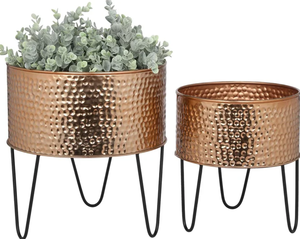 Best Selling Classic Style Metal Planter <b>Pots</b> With Stand For Home Decoration Living Room Garden Balcony - Product Image 6