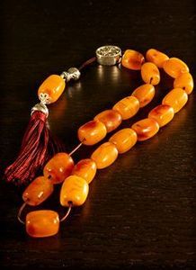 Rosario turquesa rústico diseñado Tasbih accesorios de oración al por mayor Tasbih con cuentas de resina Natural formas cuentas de oración - Product Image 6