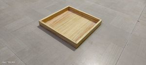 Plateaux décoratifs artisanaux en bois, ensemble simple de 3 plateaux en bois d'acacia, plateau de service pour comptoir - Product Image 5