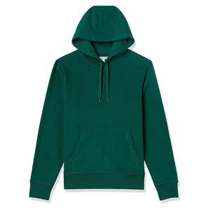 Top mode 100% coton fermeture éclair doublé respirant coupe régulière sweats à capuche pour hommes haute qualité hiver hauts poche conception solide - Product Image 1