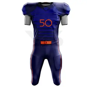 Quick Dry Breathable American Football Uniform Sets Custom Color American Football Uniform