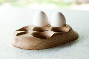 Wooden Egg <b>Rack</b> For Rustic <b>Kitchen</b> Decor Offering Practical <b>Storage</b> And Timeless Farmhouse Appeal - Product Image 3