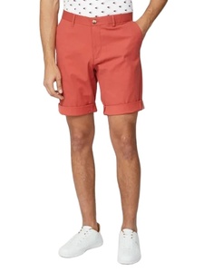 กางเกงขาสั้นผ้าแคนวาสแบบลำลองมีกระเป๋าสีทึบด้านหน้าผ้าชิโนกางเกงขาสั้นเล่นกอล์ฟ - Product Image 2