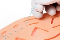 Kit d'entraînement à la suture Debonairii pour étudiants en médecine vétérinaire - Ensemble complet de pratique de suture en acier certifié CE, garantie 1 an