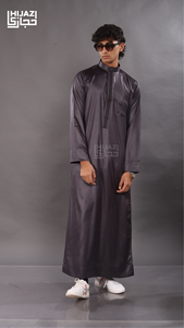 เครื่องประดับเสื้อผ้ามุสลิมปักลายสีดำเงาแบบดั้งเดิมทำจากโพลีเอสเตอร์อินเดียปากีสถาน - Product Image 2