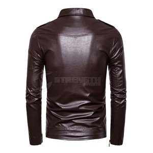 Latest Style Men Leather Jacket Wholesale Men Leather Jacket Best Selling Leather Jacket - Product Image 2