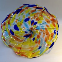Longree vente en gros douane fleur plaques murales en verre moderne Unique fait à la main Europe Murano Style suspendu Art mural