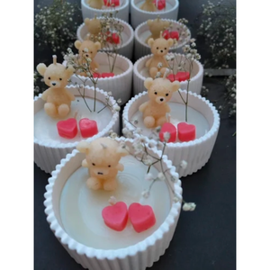 เทียนโหลคอนกรีตหรูหราฉลากตามสั่งเทียนขี้ผึ้งหอมสำหรับของขวัญกิจกรรมใช้ในบ้าน - Product Image 2