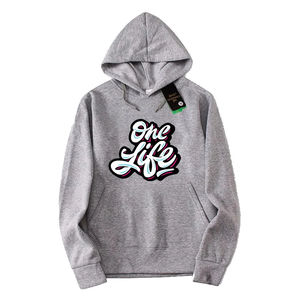 OEM sudaderas con capucha fabricante Unisex 500gsm colorido Sudadera con capucha serigrafiada logotipo bordado de gran tamaño Puff impresión sudadera de los hombres - Product Image 3