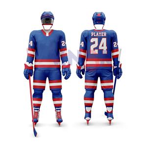 Uniforme de Hockey sobre Hielo de Alta Calidad al por Mayor para Adultos, Cómodo, con Estampado Digital, 100% Poliéster, de Secado Rápido - Product Image 3