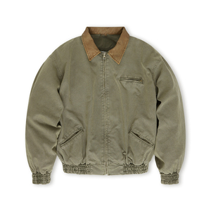 OEM Custom logo Loose Casual <b>Canvas</b> Men's <b>Jacket</b> High Quality American Vintage Men's Heavy <b>Canvas</b> Corduroy Neck Men <b>Work</b> <b>Jacket</b> - Product Image 2