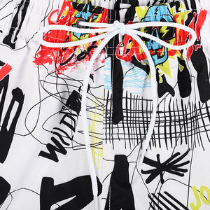 Pantalones cortos de natación de cintura baja para hombre bolsillo trasero personalizado OEM venta al por mayor traje de baño impreso en 3D gimnasio corto Hombre Pantalones cortos de playa - Product Image 6