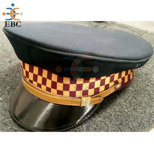 Gorra de pico de uniforme azul ceniza de capitán piloto AF de alta calidad con insignia de gorra de pico de oficial al por mayor hecha a mano - Product Image 4