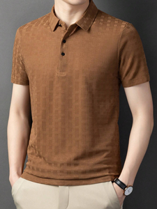 Camiseta Polo informal de verano para hombre, camiseta Polo de punto de manga corta, Impresión de logotipo personalizado para hombre - Product Image 6