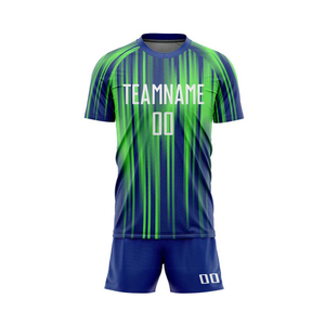 Uniforme de football Respirant Séchage rapide Léger 100% Polyester Ensemble de maillots d'équipe Logo personnalisé Maillot de football Shorts - Product Image 2