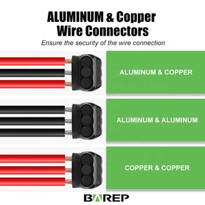 Barep -45 ° Connecteur isolé résistant au froid à plusieurs prises, 3 ports, entrée simple côté, 14-4 AWG, Al9Cu, raccord mécanique pour le Canada - Product Image 3