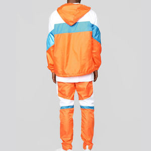 Veste de sport d'été personnalisée de haute qualité, ensemble de pantalons, dernière conception, survêtement de jogging coupe-vent respirant coloré pour hommes - Product Image 3