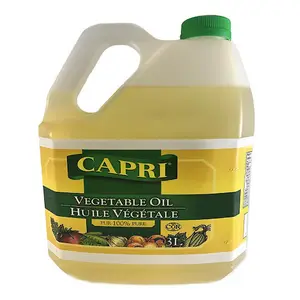 Aceite vegetal Capri marca Premium 3 L , 16 L envasado a granel/línea de producción de aceite de cocina vegetal saludable Etiqueta Privada